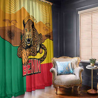 Personalised Benin Leopard Window Curtain Stay True - Stay Wild