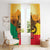 Personalised Benin Leopard Window Curtain Stay True - Stay Wild