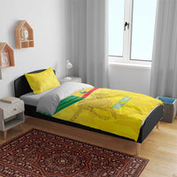 Custom Benin Football Bedding Set Go Cheetahs