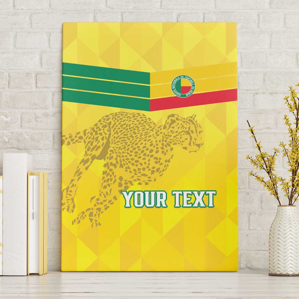 Custom Benin Football Canvas Wall Art Go Cheetahs