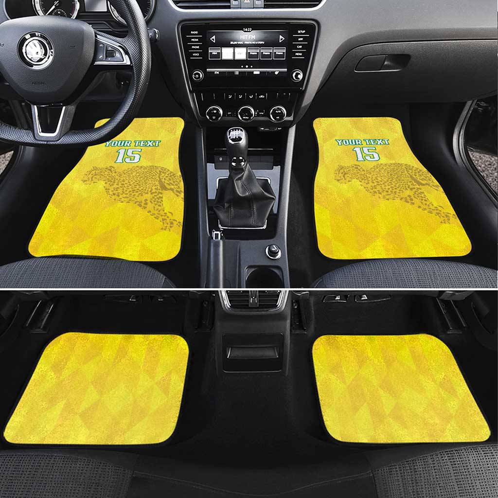 Custom Benin Football Car Mats Go Cheetahs