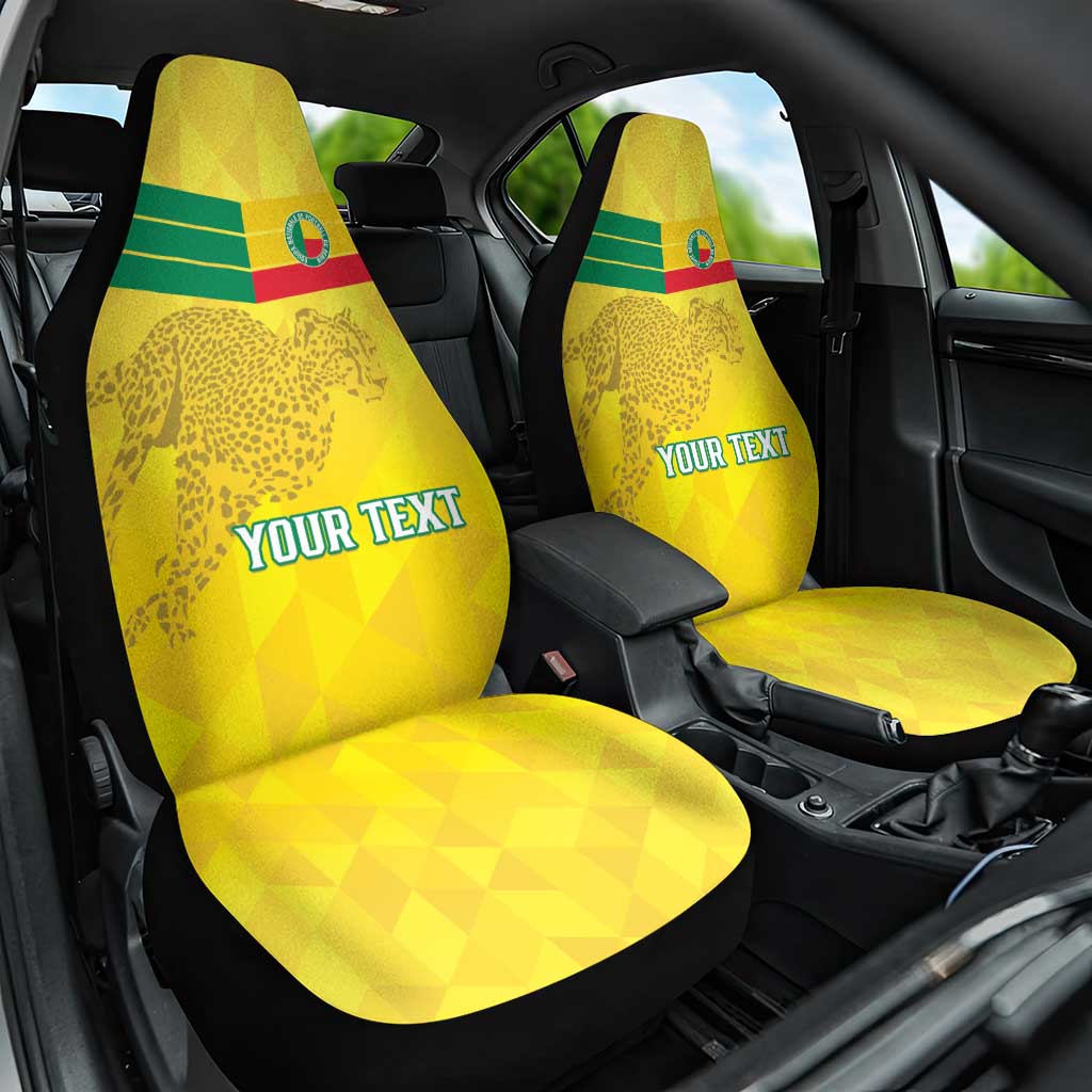 Custom Benin Football Car Seat Cover Go Cheetahs