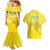 Custom Benin Football Couples Matching Mermaid Dress and Hawaiian Shirt Go Cheetahs