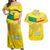 Custom Benin Football Couples Matching Off Shoulder Maxi Dress and Hawaiian Shirt Go Cheetahs