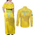 Custom Benin Football Couples Matching Off Shoulder Maxi Dress and Long Sleeve Button Shirt Go Cheetahs