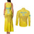 Custom Benin Football Couples Matching Tank Maxi Dress and Long Sleeve Button Shirt Go Cheetahs