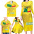 Custom Benin Football Family Matching Long Sleeve Bodycon Dress and Hawaiian Shirt Go Cheetahs