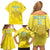 Custom Benin Football Family Matching Off Shoulder Short Dress and Hawaiian Shirt Go Cheetahs