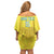 Custom Benin Football Family Matching Off Shoulder Short Dress and Hawaiian Shirt Go Cheetahs