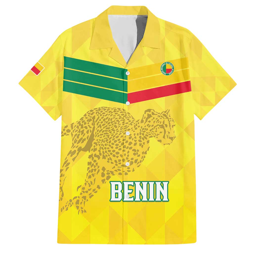 Custom Benin Football Hawaiian Shirt Go Cheetahs