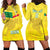 Custom Benin Football Hoodie Dress Go Cheetahs