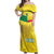 Custom Benin Football Off Shoulder Maxi Dress Go Cheetahs