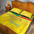 Custom Benin Football Quilt Bed Set Go Cheetahs