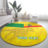 Custom Benin Football Round Carpet Go Cheetahs