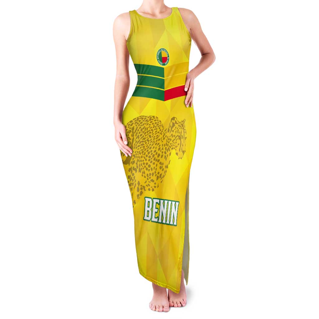 Custom Benin Football Tank Maxi Dress Go Cheetahs