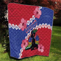 Haiti Quilt Neg Maron Polynesian