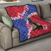 Haiti Quilt Neg Maron Polynesian