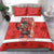 Canada Ice Hockey Bedding Set Beaver Mascot With Champions Trophy