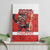 Canada Ice Hockey Canvas Wall Art Beaver Mascot With Champions Trophy