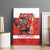 Canada Ice Hockey Canvas Wall Art Beaver Mascot With Champions Trophy