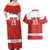 Custom Canada Ice Hockey Couples Matching Off Shoulder Maxi Dress and Hawaiian Shirt Beaver Mascot With Champions Trophy