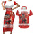 Custom Canada Ice Hockey Couples Matching Short Sleeve Bodycon Dress and Hawaiian Shirt Beaver Mascot With Champions Trophy