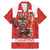 Custom Canada Ice Hockey Family Matching Mermaid Dress and Hawaiian Shirt Beaver Mascot With Champions Trophy