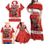 Custom Canada Ice Hockey Family Matching Off Shoulder Maxi Dress and Hawaiian Shirt Beaver Mascot With Champions Trophy