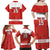 Custom Canada Ice Hockey Family Matching Off Shoulder Maxi Dress and Hawaiian Shirt Beaver Mascot With Champions Trophy