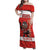 Custom Canada Ice Hockey Family Matching Off Shoulder Maxi Dress and Hawaiian Shirt Beaver Mascot With Champions Trophy