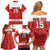 Custom Canada Ice Hockey Family Matching Off Shoulder Short Dress and Hawaiian Shirt Beaver Mascot With Champions Trophy