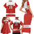 Custom Canada Ice Hockey Family Matching Short Sleeve Bodycon Dress and Hawaiian Shirt Beaver Mascot With Champions Trophy