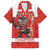 Custom Canada Ice Hockey Family Matching Short Sleeve Bodycon Dress and Hawaiian Shirt Beaver Mascot With Champions Trophy