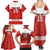 Custom Canada Ice Hockey Family Matching Summer Maxi Dress and Hawaiian Shirt Beaver Mascot With Champions Trophy