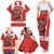 Custom Canada Ice Hockey Family Matching Tank Maxi Dress and Hawaiian Shirt Beaver Mascot With Champions Trophy