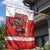 Canada Ice Hockey Garden Flag Beaver Mascot With Champions Trophy