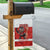 Canada Ice Hockey Garden Flag Beaver Mascot With Champions Trophy