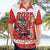 Custom Canada Ice Hockey Hawaiian Shirt Beaver Mascot With Champions Trophy