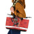 Canada Ice Hockey Leather Tote Bag Beaver Mascot With Champions Trophy