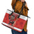 Canada Ice Hockey Leather Tote Bag Beaver Mascot With Champions Trophy