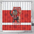 Canada Ice Hockey Shower Curtain Beaver Mascot With Champions Trophy