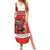 Custom Canada Ice Hockey Summer Maxi Dress Beaver Mascot With Champions Trophy