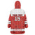 Custom Canada Ice Hockey Wearable Blanket Hoodie Beaver Mascot With Champions Trophy