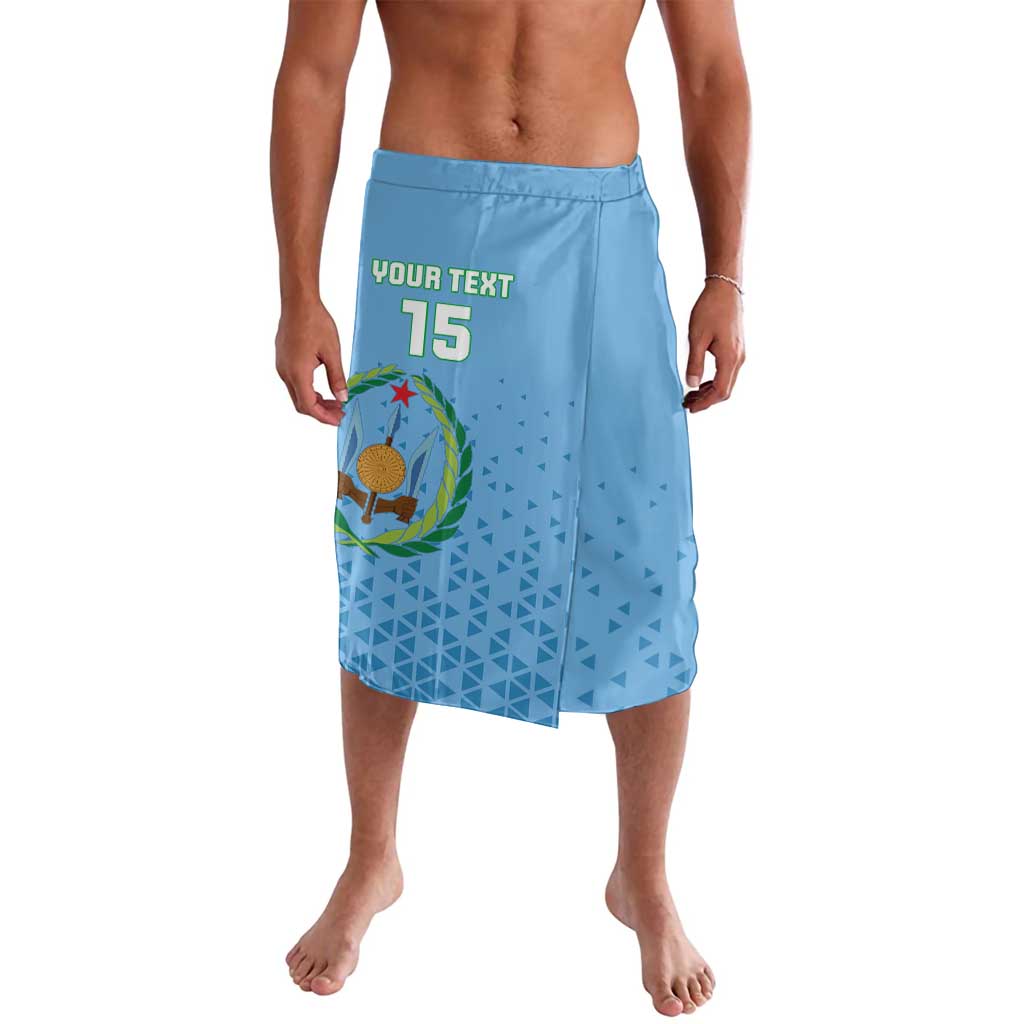 Custom Djibouti Football Lavalava Come On Riverains de la Mer Rouge