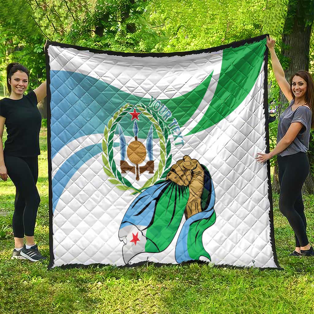 Personalized Djibouti Independence Day Quilt Midnimo Sinnaan Nabad