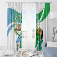 Personalized Djibouti Independence Day Window Curtain Midnimo Sinnaan Nabad