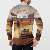 Personalized Kenya Rally Button Sweatshirt Road To Champions