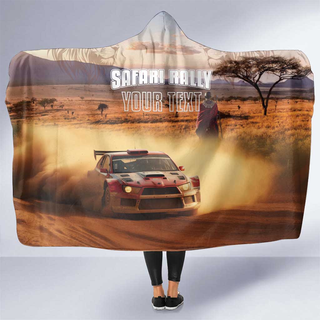 Personalized Kenya Rally Hooded Blanket Road To Champions