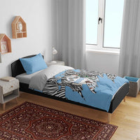 Personalized Botswana Bedding Set Coat Of Arms With Map - African and Zebra Patterns