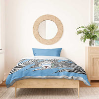 Personalized Botswana Bedding Set Coat Of Arms With Map - African and Zebra Patterns